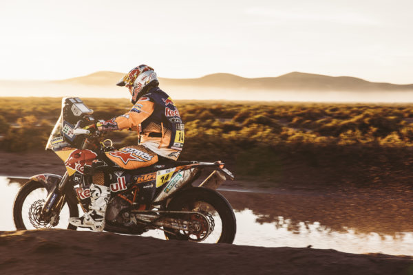 Sam Sunderland (GBR)) of Red Bull KTM Factory Team races during stage 8 of Rally Dakar 2017 from Uyuni, Bolivia to Salta, Argentina on January 10, 2017.