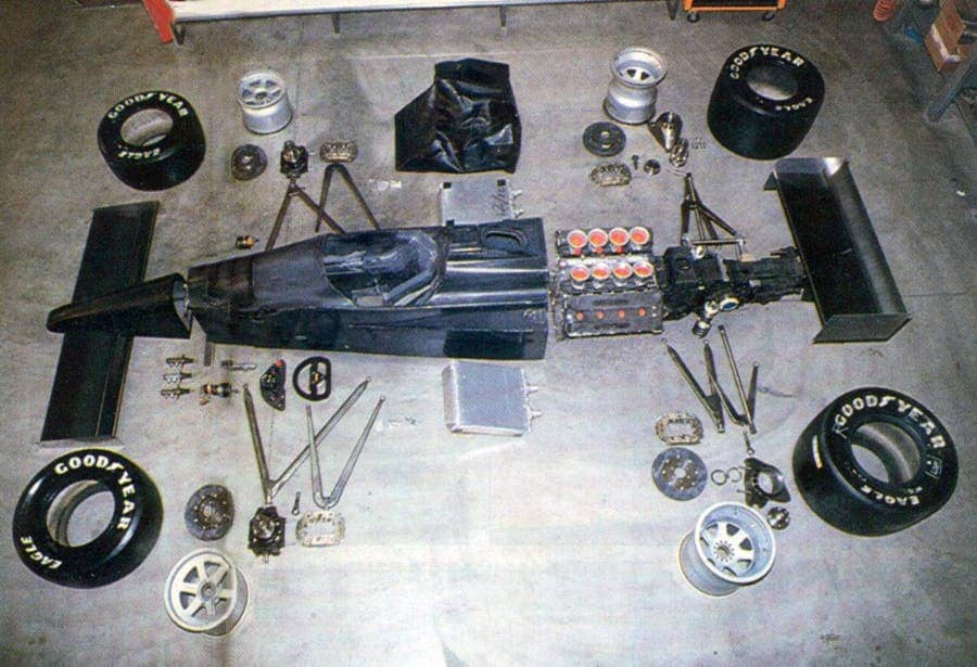 Esploso della F189.