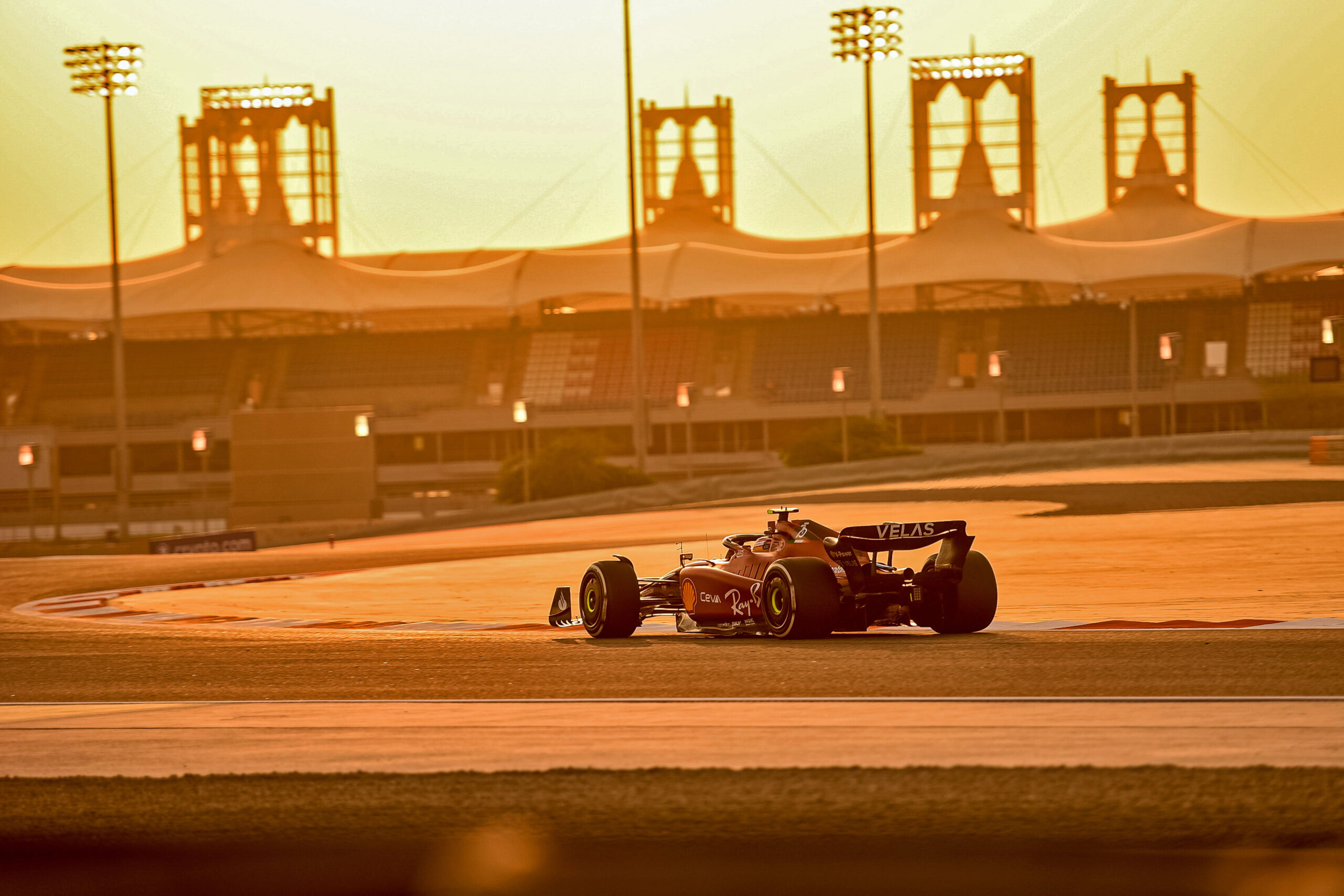 line up test bahrain f1