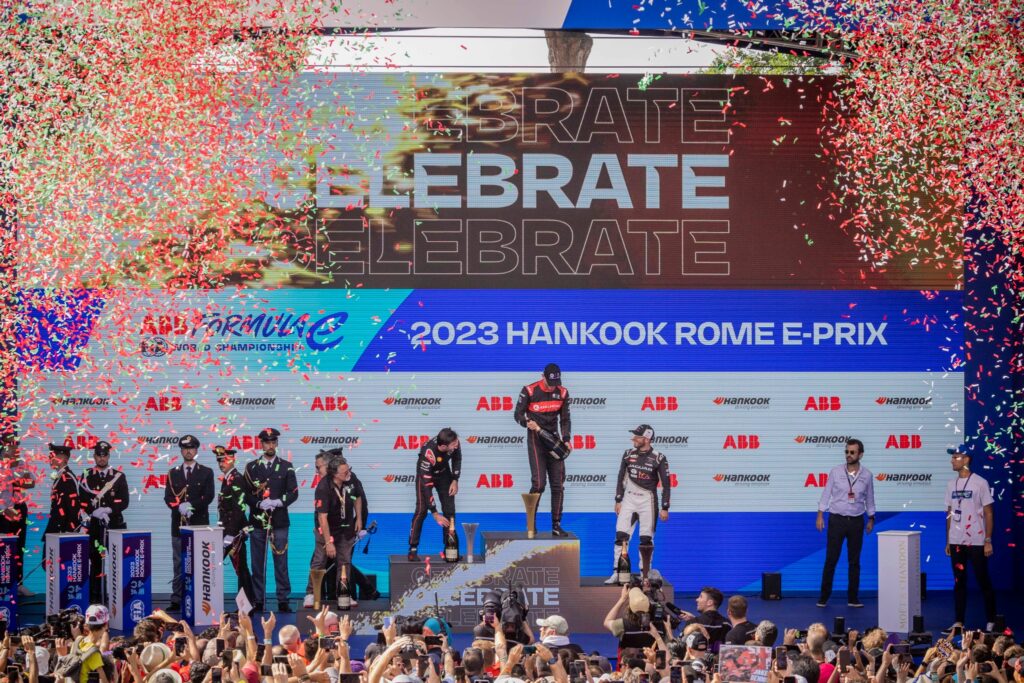 Jake Dennis, Norman Nato e Mitch Evans, Rome E-Prix