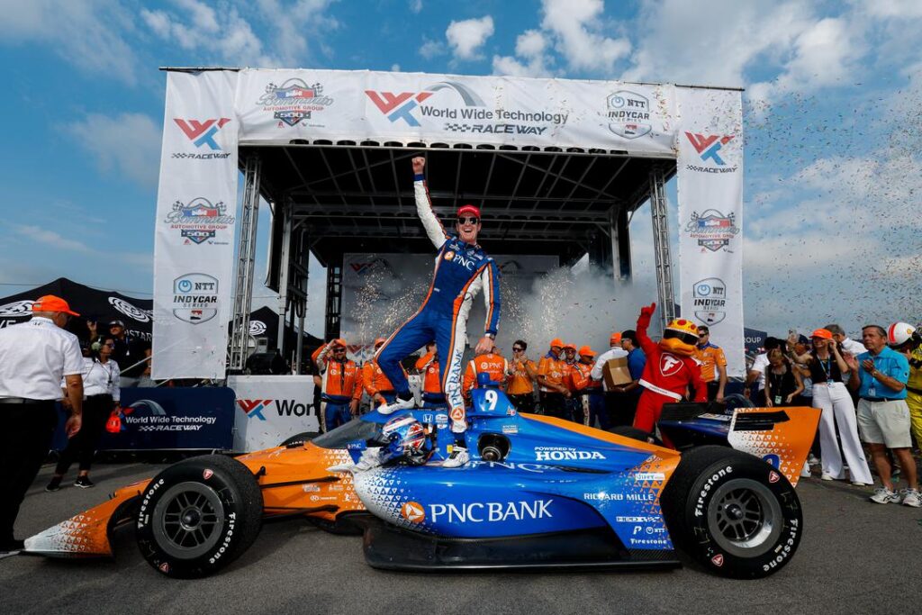 Scott Dixon win in Laguna Seca for the 56 time in his career in Indycar 