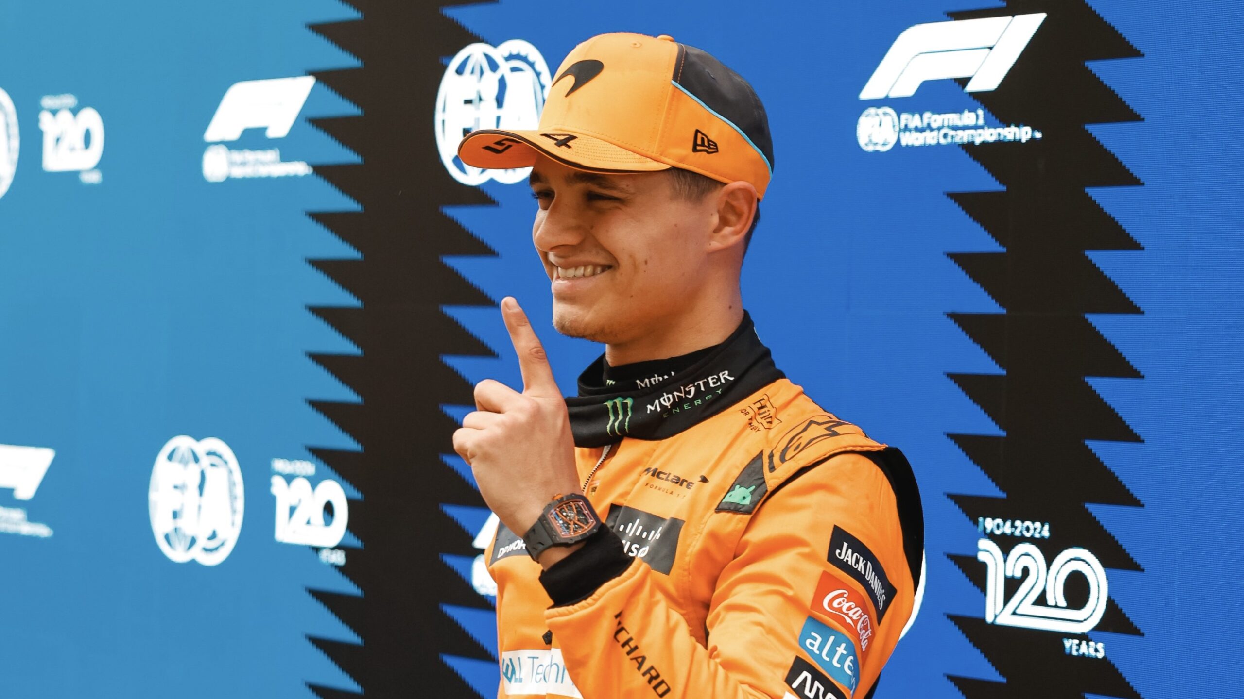 sprint qualifying gp cina lando norris